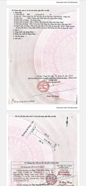 140m2 Thổ cư 100m2, Dân cư kín , đường nhựa to, đất TP Phú Mỹ