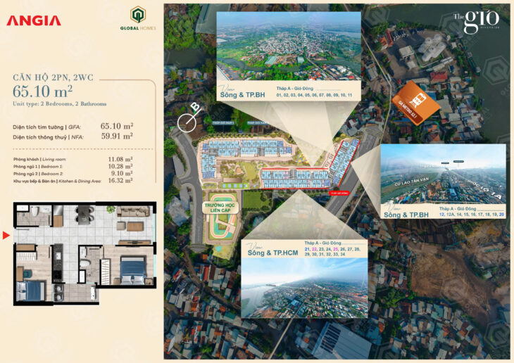 Căn Hộ The Gió tp Hồ Chí Minh giá từ 45tr sau sát nhập thắng lớn