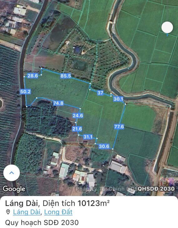 CHÍNH CHỦ – CẦN BÁN ĐẤT LỚN GẦN BIỂN, KHU CÔNG NGHIỆP Xã Láng Dài, Huyện Long Đất, Bà Rịa – Vũng