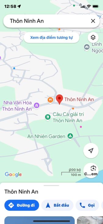 Chính Chủ Cần bán Lô Đất tại thôn Ninh An, xã Hoà Nhơn, huyện Hoà Vang, Đà Nẵng