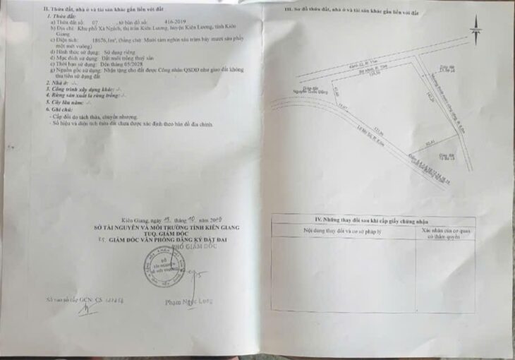 ĐẤT ĐẸP – GIÁ TỐT- Bán GẤP 2 Lô Đất Mặt Tiền Đường Vào khu di tích Moso, Kiên Lương, Kiên Giang