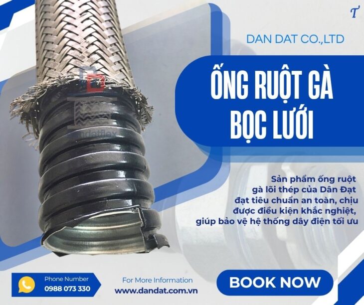 Ống luồn dây điện bọc nhựa/ Ống ruột gà lõi thép bọc nhựa PVC/ Ống ruột gà chịu nhiệt/ Ống ruột gà