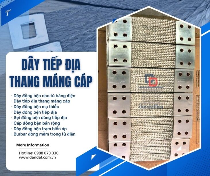 Sợi Đồng Bện/ Dây Đồng Bện Tráng Thiếc/ Dây Đồng Bện Tiếp Địa Cho Hệ Thống Máy Móc/Copper braid