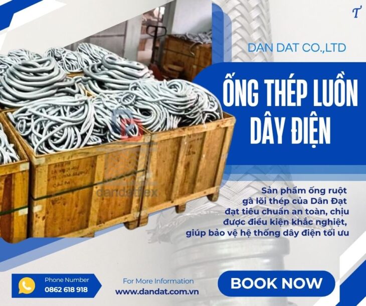 Ống luồn dây điện bọc nhựa/ Ống ruột gà lõi thép bọc nhựa PVC/ Ống ruột gà chịu nhiệt/ Ống ruột gà