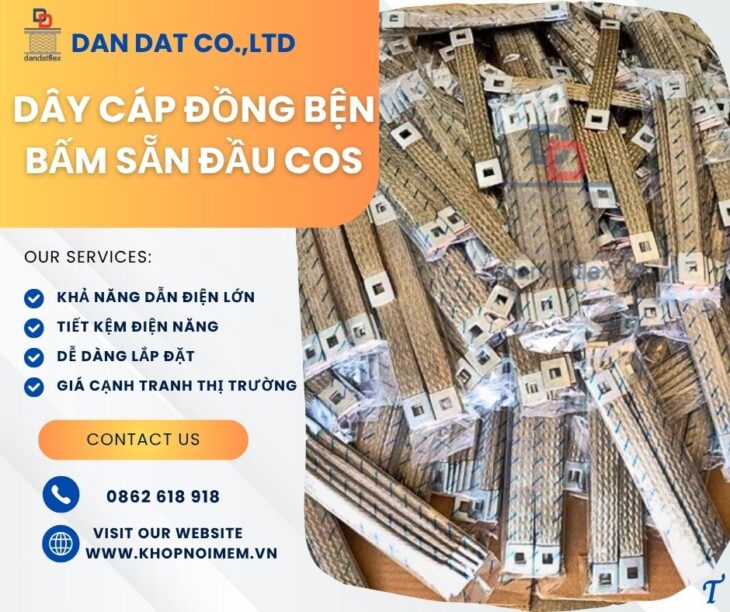 Sợi đồng bện/ Dây đồng bện tiếp địa/ Dây đồng bện bấm sẵn đầu cos/ Dây đồng bện theo cuộn
