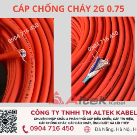 Cáp báo cháy 2×0.75 chống cháy chống nhiễu ALTEK KABEL giá tốt nhất Cáp báo cháy 2×0.75 chống cháy chống nhiễu ALTEK KABEL giá tốt nhất