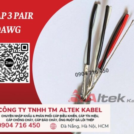 Cáp tín hiệu 3 pair 20awg Altek Kabel Hồ Chí Minh, Hà Nội, Đà Nẵng Cáp tín hiệu 3 pair 20awg Altek Kabel Hồ Chí Minh, Hà Nội, Đà Nẵng
