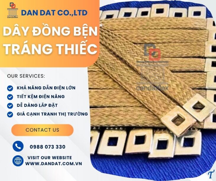 Sợi đồng bện/ Dây đồng bện tiếp địa/ Dây đồng bện bấm sẵn đầu cos/ Dây đồng bện theo cuộn