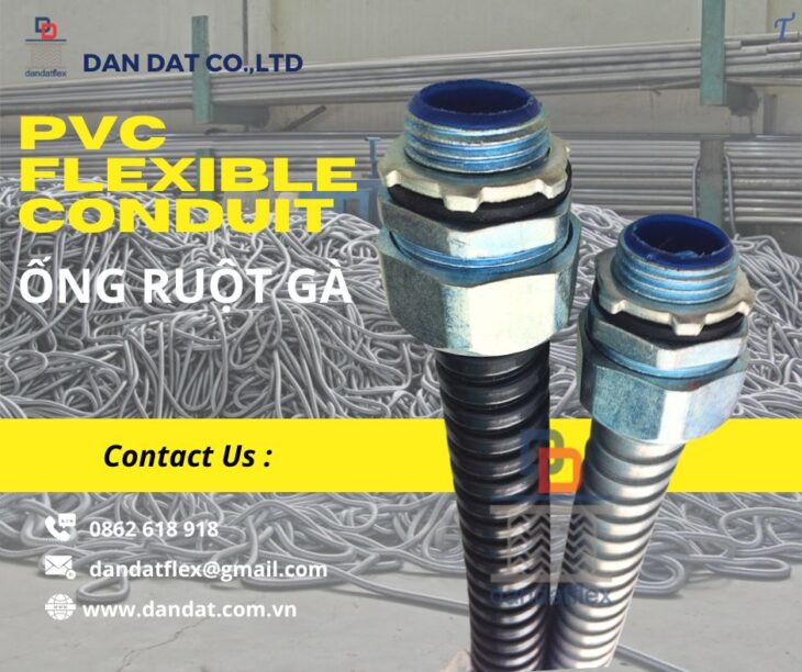 Ống ruột gà có lưới/ Ống ruột gà lõi thép bọc nhựa/ Ống luồn dây điện bọc nhựa PVC/ Ruột gà lõi thép