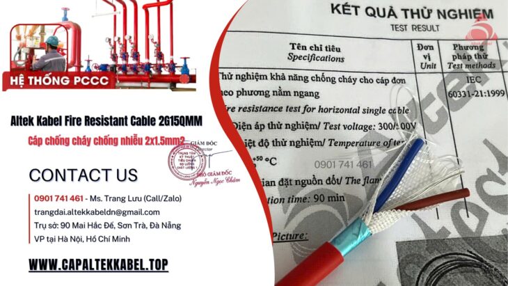 Cáp Chống Cháy Chống Nhiễu – Lựa Chọn Chuẩn Cho Hệ Thống Pccc