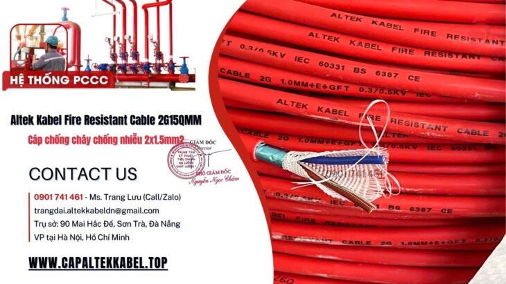 Cáp Chống Cháy Chống Nhiễu – Lựa Chọn Chuẩn Cho Hệ Thống Pccc