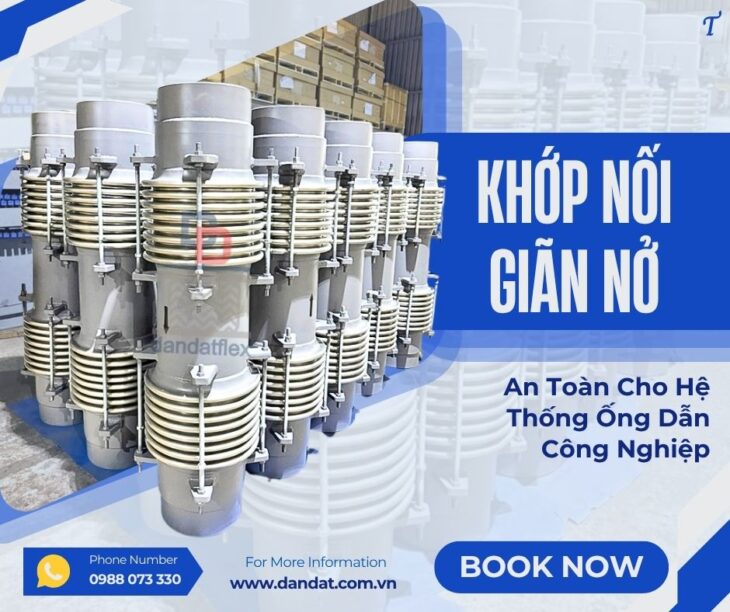 Khớp Giãn Nở Nhiệt Hệ Hơi/ Khớp Giãn Nở Dẫn Khí CO/ Khớp Giãn Nở Ống Khói Máy Phát Điện/ Ống co giãn