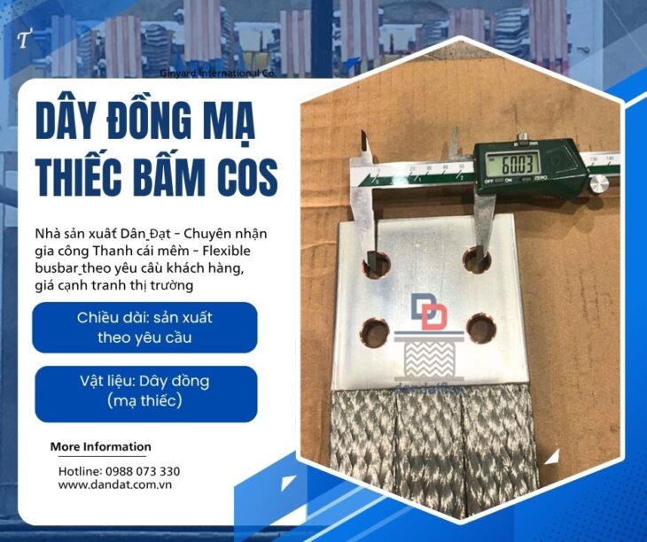 Sợi Đồng Bện/ Dây Đồng Bện Tráng Thiếc/ Dây Đồng Bện Tiếp Địa Cho Hệ Thống Máy Móc/Copper braid