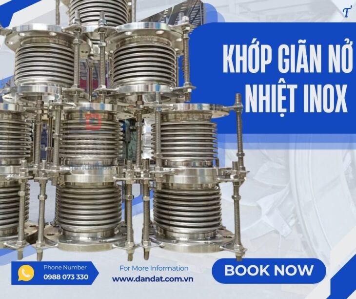 Khớp nối co giãn inox/ Khớp nối co giãn hơi nóng/ Khớp co giãn dùng cho khí nén/ Ống nối co giãn
