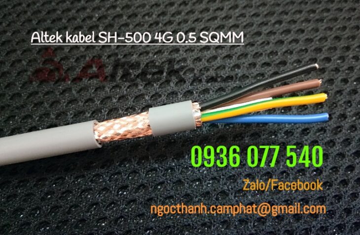 DÂY CÁP CHỐNG NHIỄU CHO HỆ THỐNG CÔNG NGHIỆP ALTEK KABEL – SH-500 4G 0.5MM2 (RVVP)