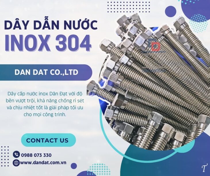Dây dẫn nước inox/ Dây dẫn nước nóng lạnh/ Ống dẫn nước mềm chịu nhiệt/ Dây mềm cấp nước
