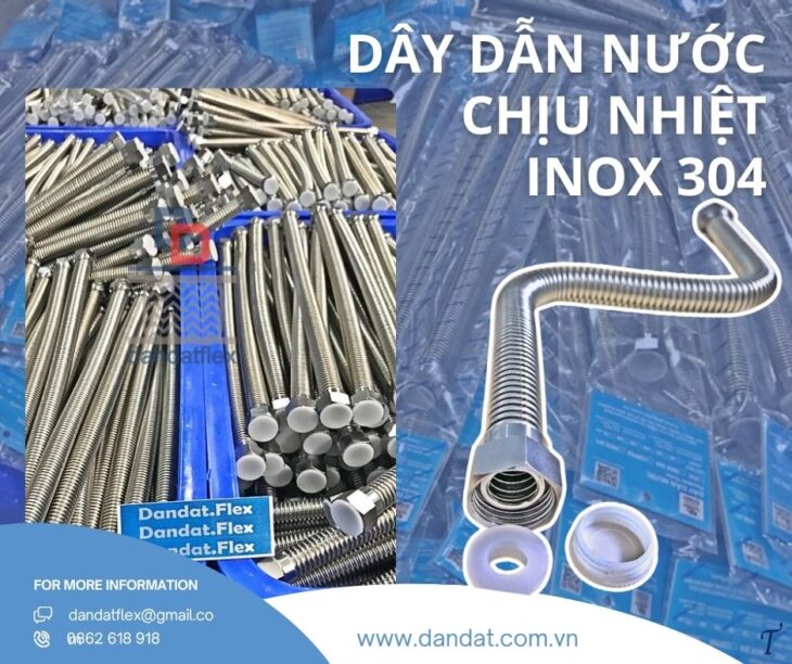 Dây dẫn nước inox/ Dây dẫn nước nóng lạnh/ Ống dẫn nước mềm chịu nhiệt/ Dây mềm cấp nước