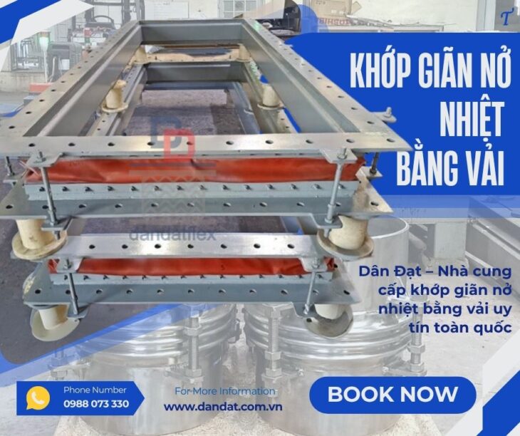 Khớp nối giãn nở chịu nhiệt cao/ Khớp giãn nở tháp điều hòa/ Khớp giãn nở cho đường hơi công nghiệp