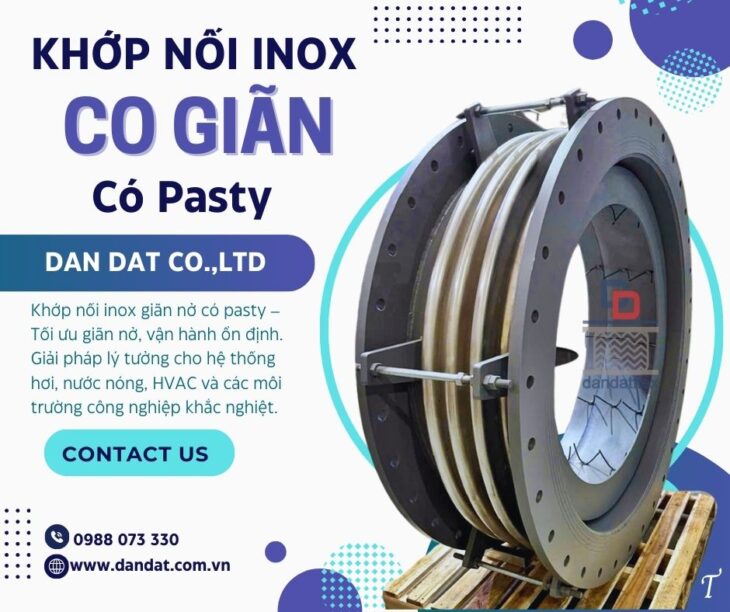 Khớp nối giãn nở chịu nhiệt cao/ Khớp giãn nở tháp điều hòa/ Khớp giãn nở cho đường hơi công nghiệp