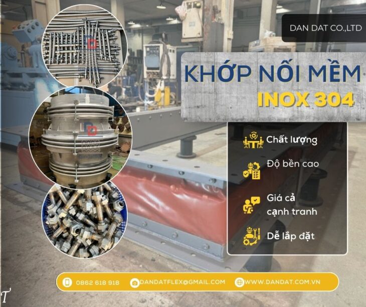 Khớp nối giãn nở chịu nhiệt cao/ Khớp giãn nở tháp điều hòa/ Khớp giãn nở cho đường hơi công nghiệp