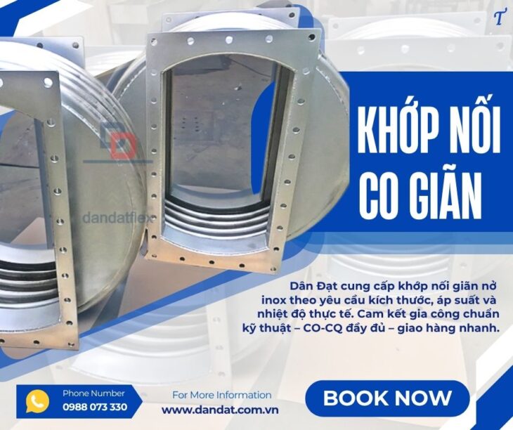 Khớp Giãn Nở Nhiệt Hệ Hơi/ Khớp Giãn Nở Dẫn Khí CO/ Khớp Giãn Nở Ống Khói Máy Phát Điện/ Ống co giãn