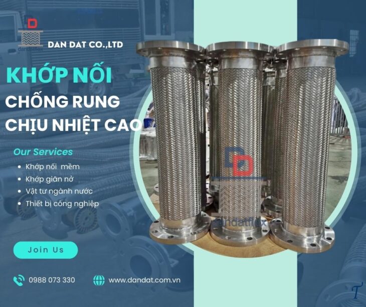 Khớp Nối Mềm/ Khớp Nối Mềm Nối Bích/ Khớp Nối Mềm Kim Loại Nối Ren/ Khớp Nối Mềm Giảm Chấn