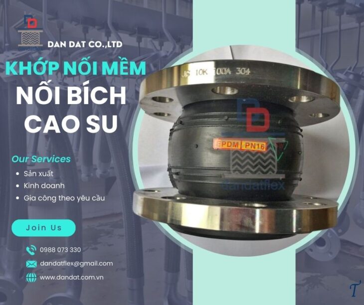 Khớp Nối Mềm/ Khớp Nối Mềm Nối Bích/ Khớp Nối Mềm Kim Loại Nối Ren/ Khớp Nối Mềm Giảm Chấn