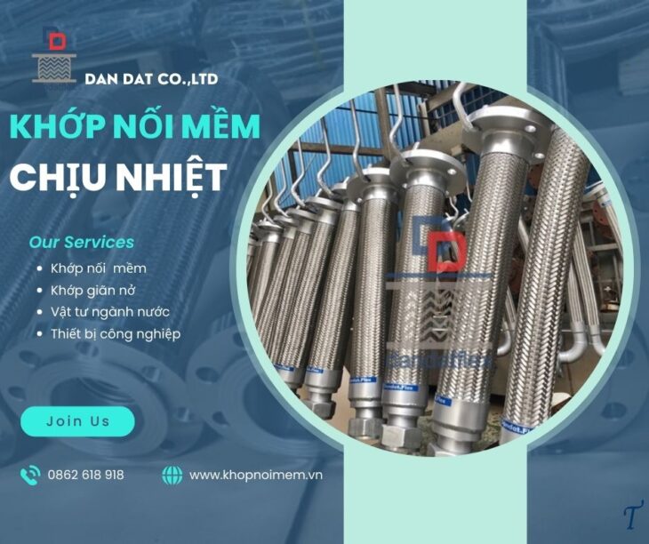 Khớp Nối Mềm/ Khớp Nối Mềm Nối Bích/ Khớp Nối Mềm Kim Loại Nối Ren/ Khớp Nối Mềm Giảm Chấn