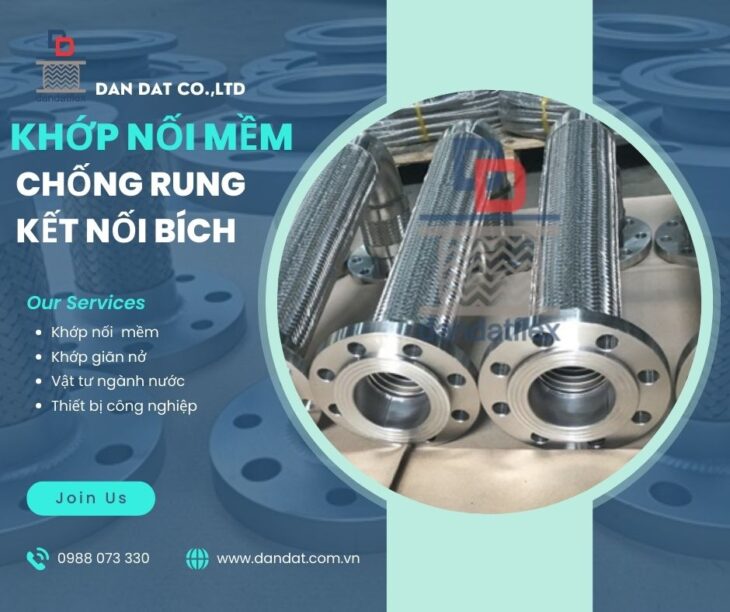 Khớp Nối Mềm/ Khớp Nối Mềm Nối Bích/ Khớp Nối Mềm Kim Loại Nối Ren/ Khớp Nối Mềm Giảm Chấn