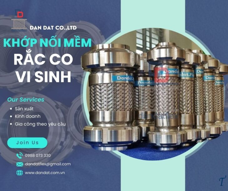 Khớp Nối Mềm/ Khớp Nối Mềm Nối Bích/ Khớp Nối Mềm Kim Loại Nối Ren/ Khớp Nối Mềm Giảm Chấn