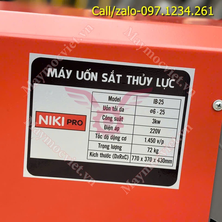 Máy uốn sắt Nikipro F25 giá rẻ