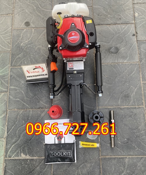 Máy đóng cọc cầm tay 4 thì Kawasaki KW680 – Chạy xăng, mạnh mẽ, dễ thao tác