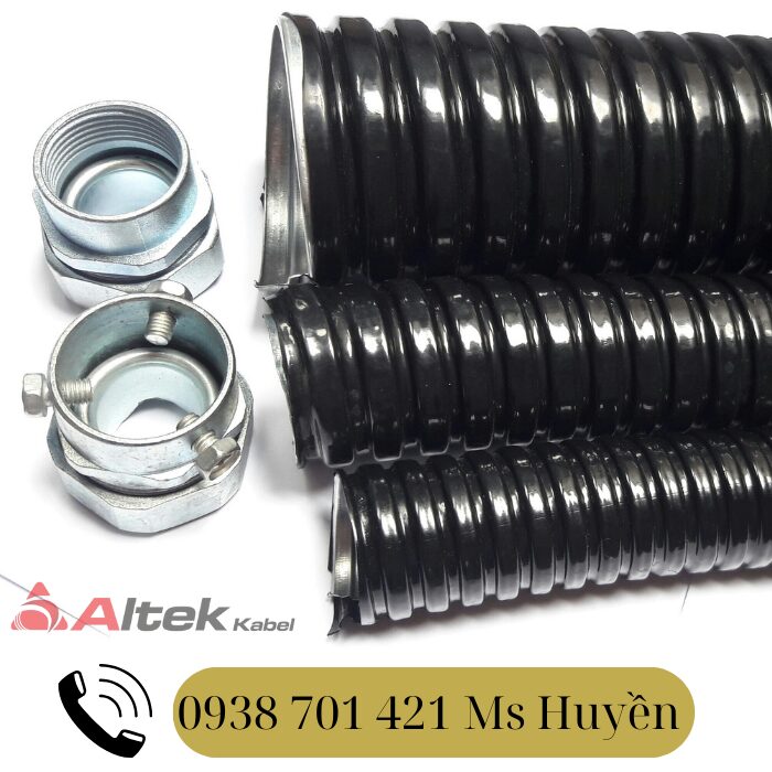 Ống ruột gà lõi thép + đầu nối