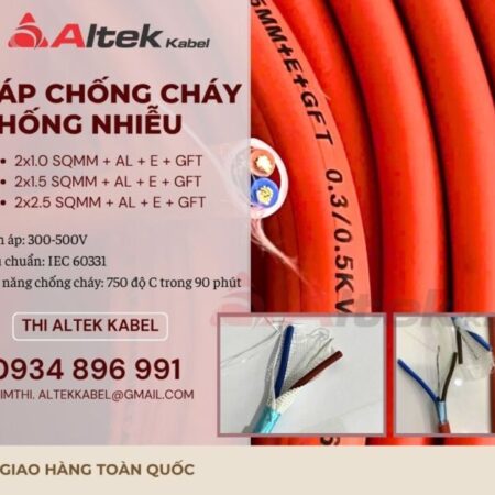 Cáp Chống Cháy Chống Nhiễu Altek Kabel Chính Hãng – Giao Nhanh Toàn Quốc