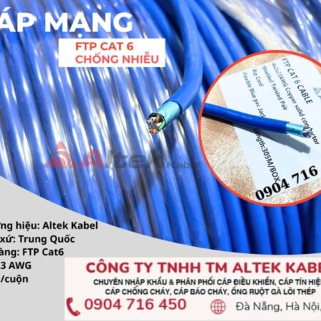 Cáp mạng chống nhiễu CAT6 FTP Altek Kabel Cáp mạng chống nhiễu CAT6 FTP Altek Kabel