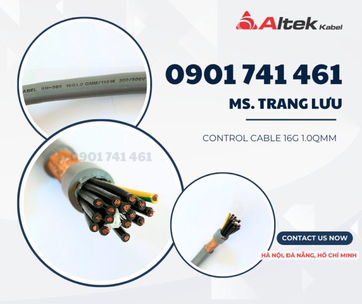 Cáp điều khiển 16 lõi Altek Kabel cho hệ thống điều khiển
