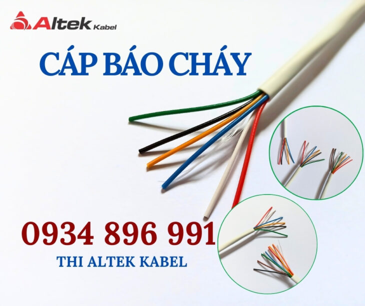 Cáp báo cháy Altek Kabel – Không chống nhiễu, 4/6/8 lõi 0.22mm²