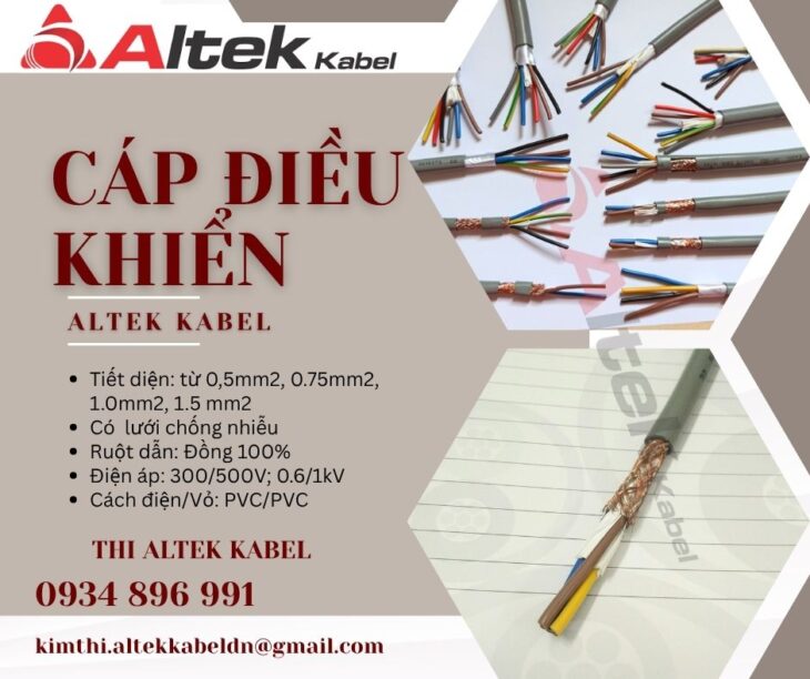 Cáp Điều Khiển Altek Kabel Chính Hãng – Nhiều Quy Cách – Giá Cạnh Tranh
