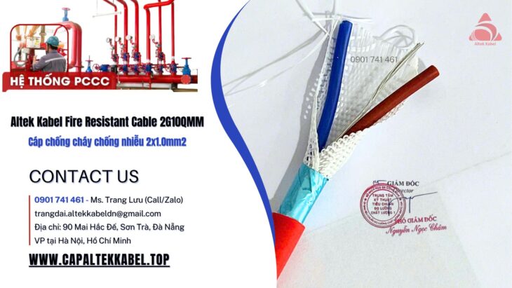 FR 2×1.0 – Cáp chống cháy chống nhiễu 2×1.0 Altek Kabel nhà phân phối