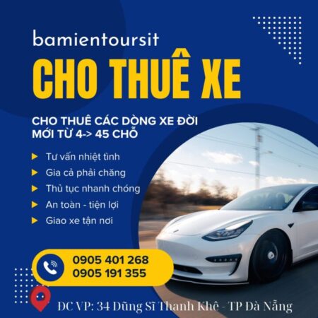 chuyên cho thuê xe du lịch 16-45 chỗ ĐN