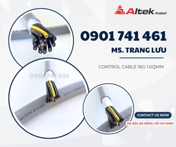 Cáp điều khiển 16 lõi Altek Kabel cho hệ thống điều khiển