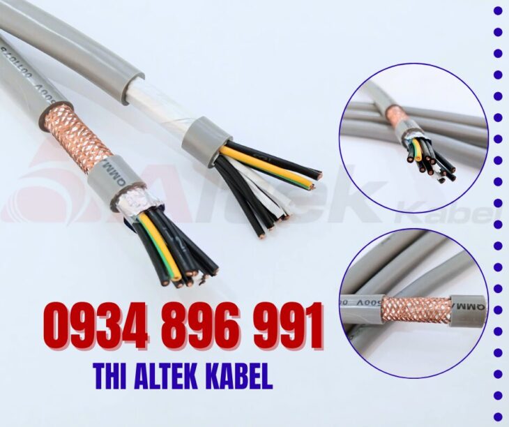 Cáp điều khiển 10 lõi 10×0.5mm/10×0.75mm/10×1.0mm/10×1.5
