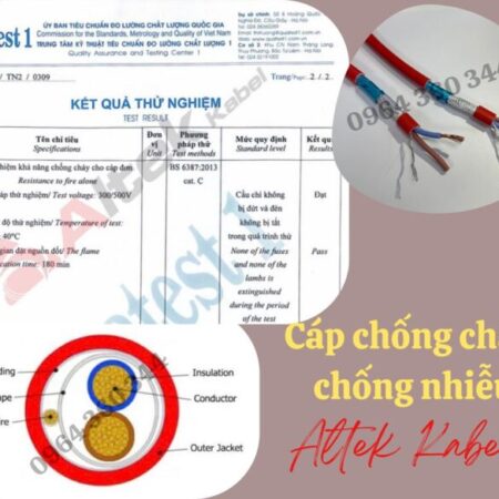 Cáp tín hiệu lõi xoắn, chống cháy, chống nhiễu 2×0.75, 2×1.0, 2×1.5, 2×2.5 Cáp tín hiệu lõi xoắn, chống cháy, chống nhiễu 2×0.75, 2×1.0, 2×1.5, 2×2.5