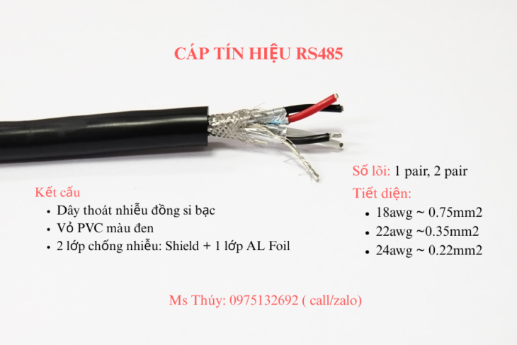 Cáp tín hiệu truyền thông – RS485