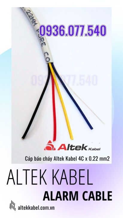 Cáp báo cháy Altek Kabel 4C x 0.22mm2 – Unshielded Alarm Cable