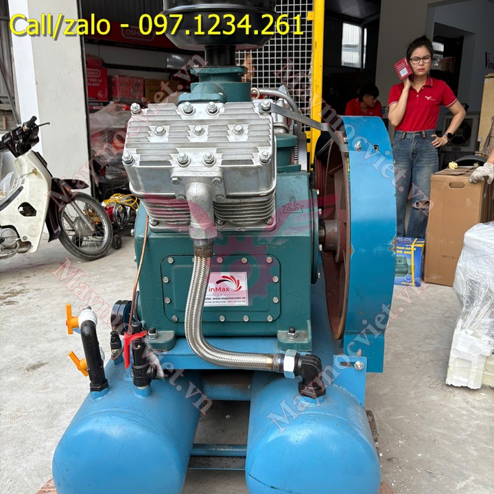 Máy nén khí đầu nổ dầu D30 Khai Sơn giá rẻ