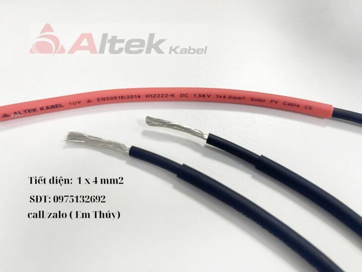 Cáp điện solar 4mm – Cáp điện mặt trời Altek Kabel