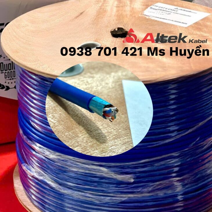 Cáp mạng FTP Cat6 Cable 4Pair 23AWG AL Foil