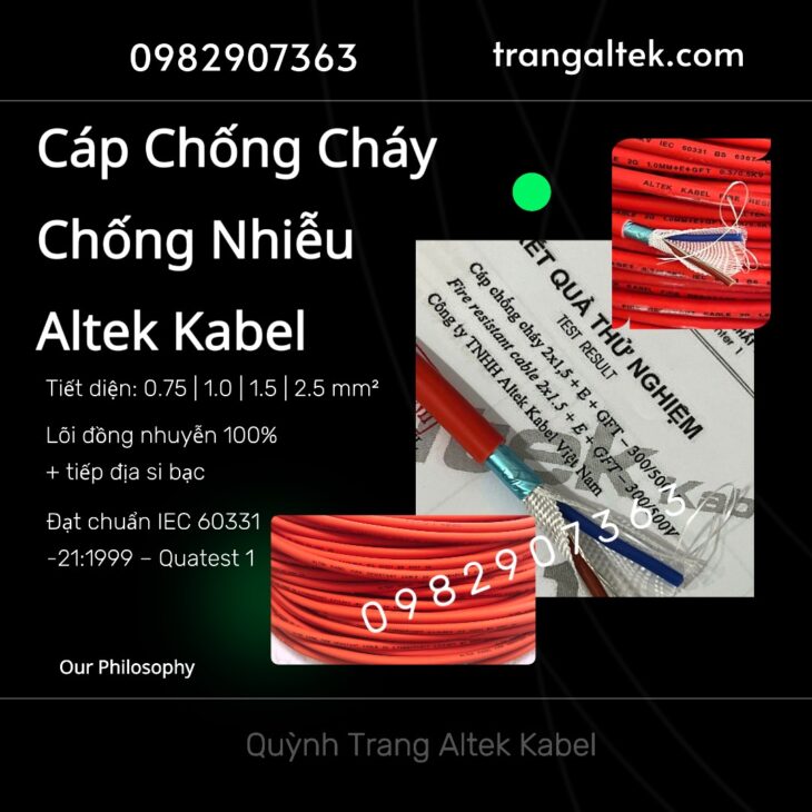 Cáp chống cháy GFT Altek Kabel – Chất lượng đạt chuẩn quốc tế