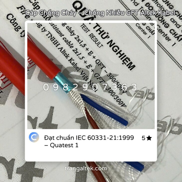 Cáp chống cháy GFT Altek Kabel – Chất lượng đạt chuẩn quốc tế